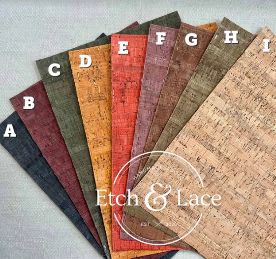 Leather & Cork Cardholder – Slim Minimalist Wallet