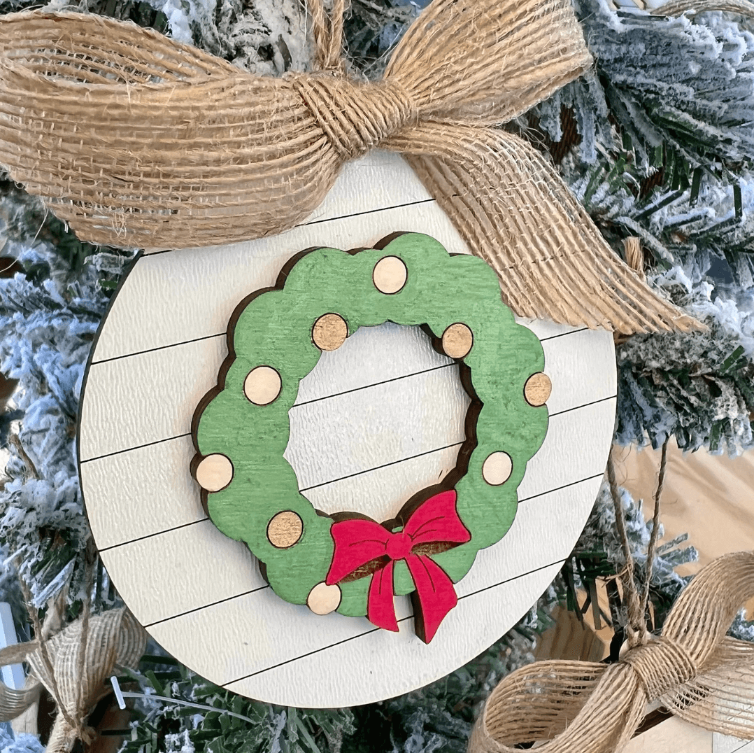 Farmhouse Christmas Shiplap Ornaments