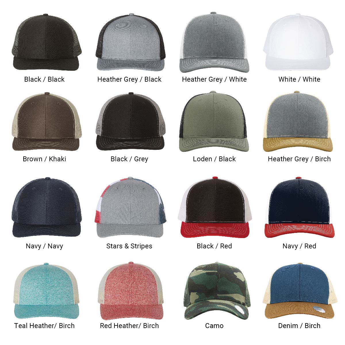 State Abbreviation & Statehood Rivet Trucker Hat