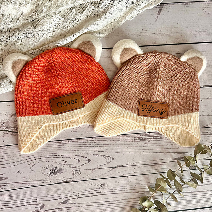 Personalized Baby Bear Ears Beanie