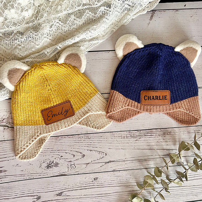 Personalized Baby Bear Ears Beanie