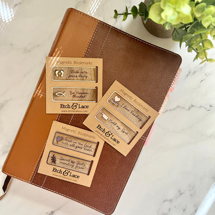 Magnetic Bookmark Set: Inspirational