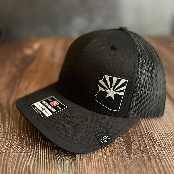 Arizona State Cutout & Flag Combo Patch Trucker Hat