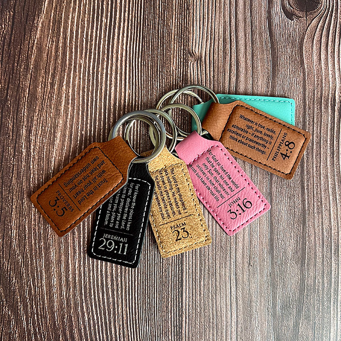 Personalized Scripture Keychain
