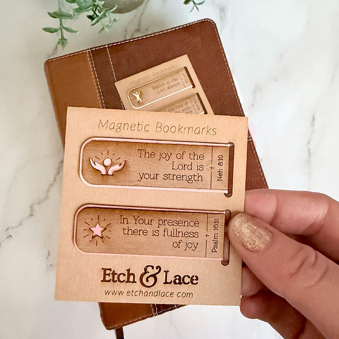 Joy Magnetic Scripture Bookmark Set