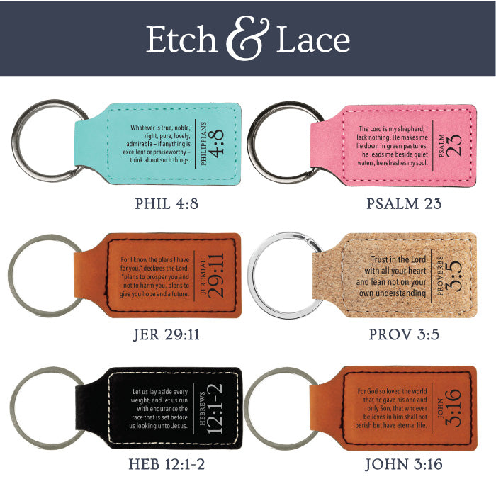 Personalized Scripture Keychain