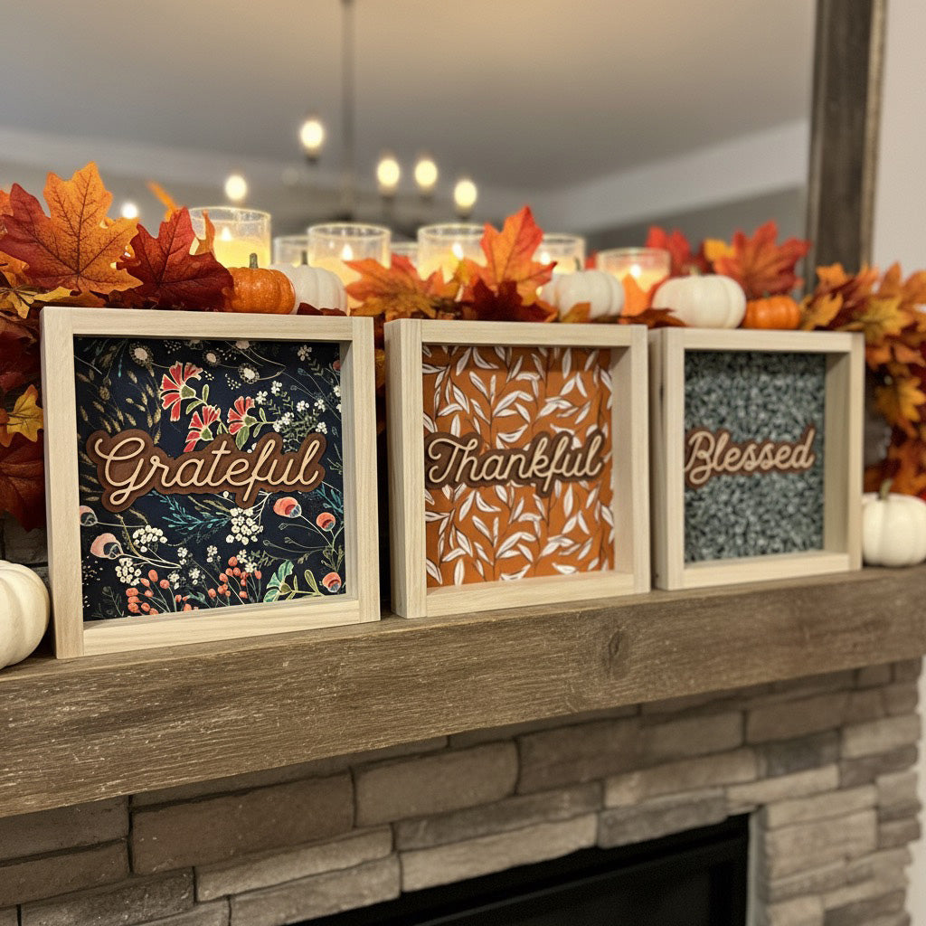 Limited Edition: Grateful • Thankful • Blessed Sign
