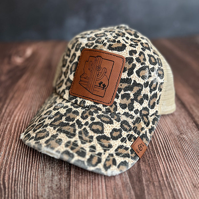 AZ Desert Scene Ponytail Hat