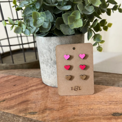 Heart Stud Earrings