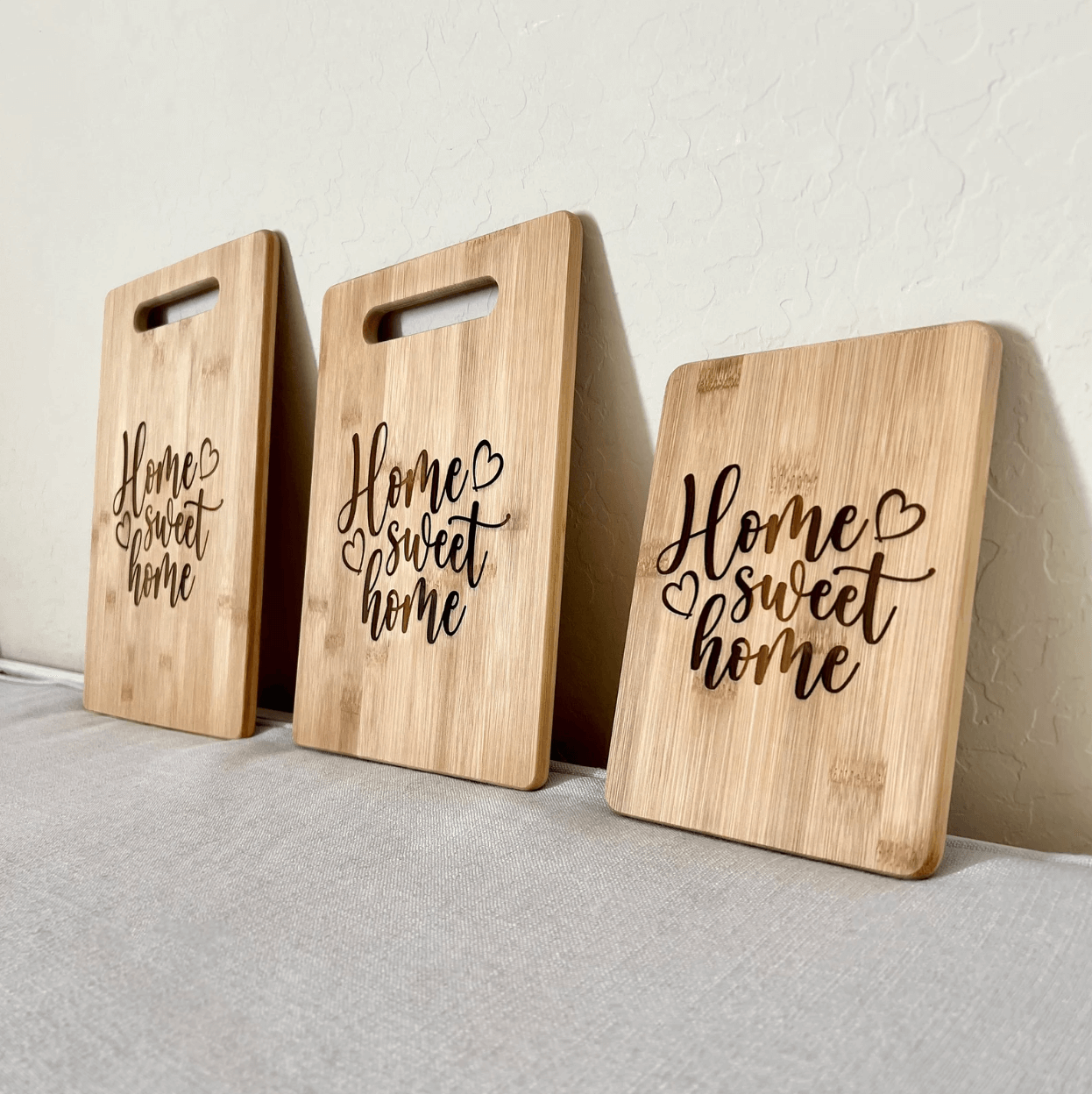 Home Sweet Home - Bamboo Charcuterie Serving Board