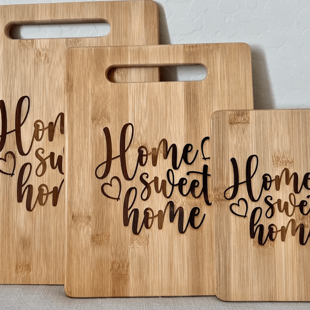 Home Sweet Home - Bamboo Charcuterie Serving Board