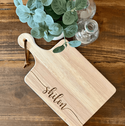 Personalized Charcuterie Serving Board with Handle