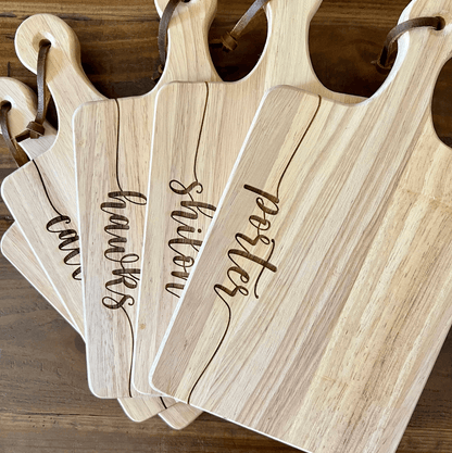 Personalized Charcuterie Serving Board with Handle