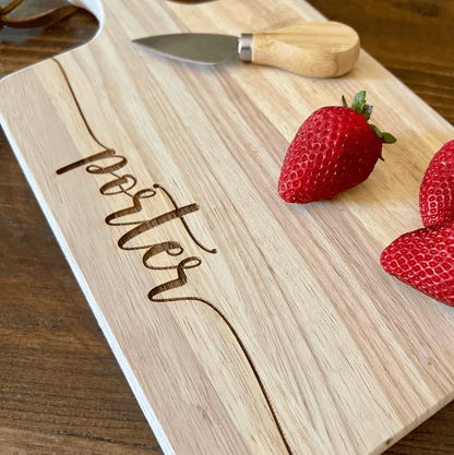 Personalized Charcuterie Serving Board with Handle