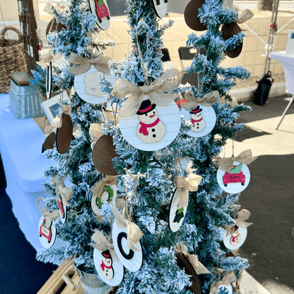 Farmhouse Christmas Shiplap Ornaments