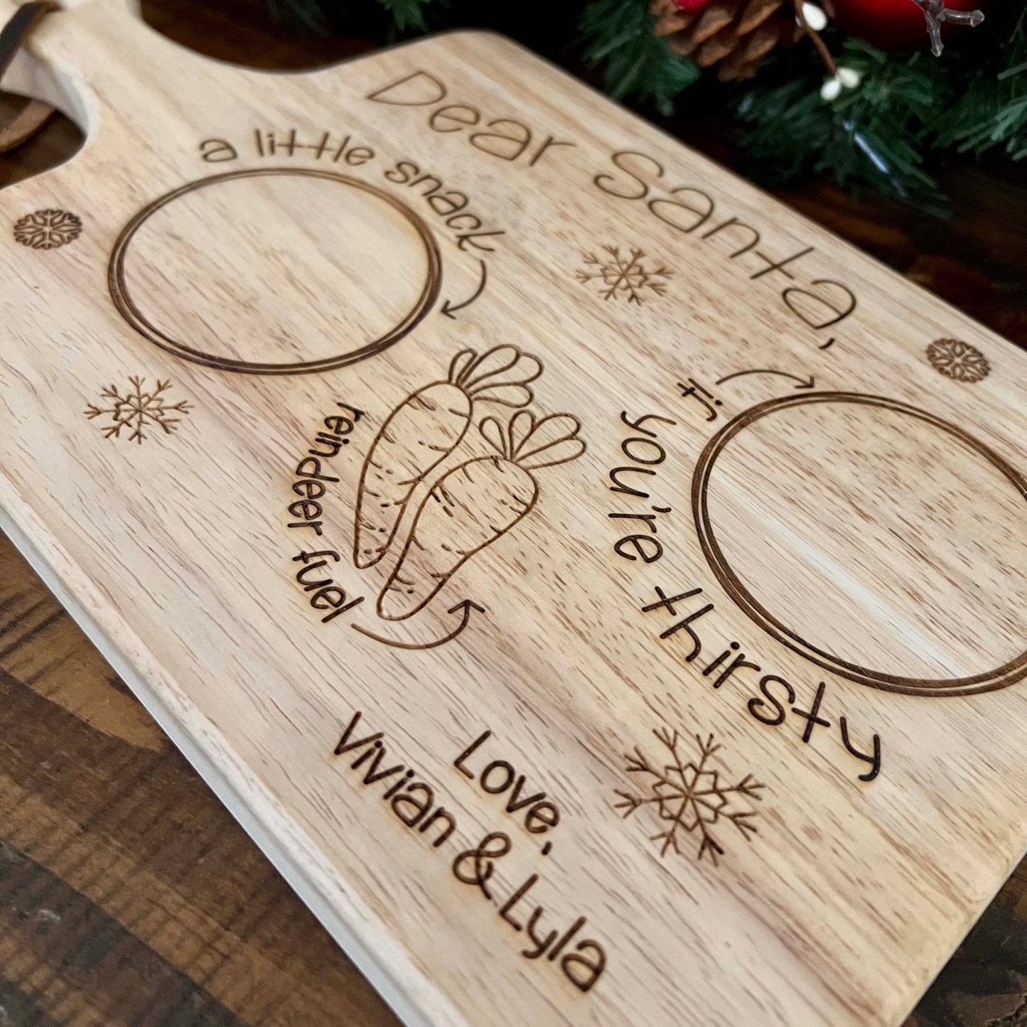 Santa Snack Board