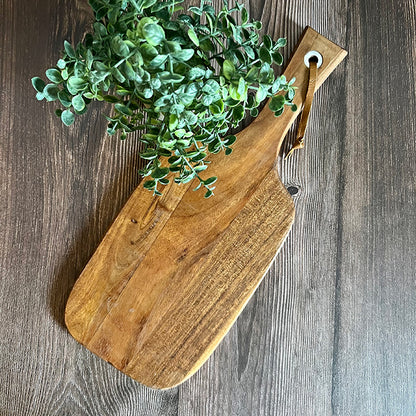 Paddle Board Hard Wood Charcuterie Board