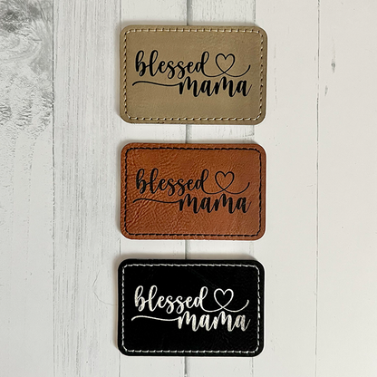 Blessed Mama Distressed Ponytail Hat