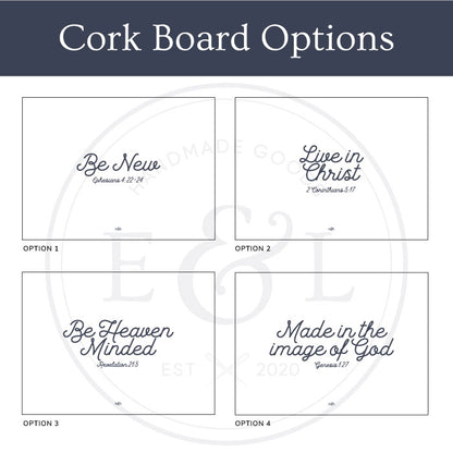 Scripture-Inspired Cork Boards