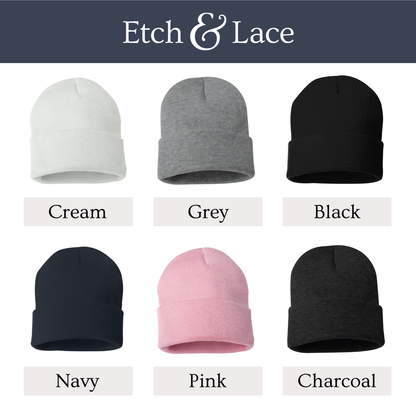 Customizable Solid Cuffed Beanie