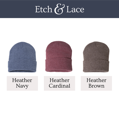 Customizable Solid Cuffed Beanie