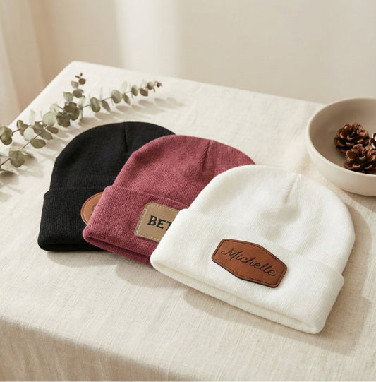 Customizable Solid Cuffed Beanie