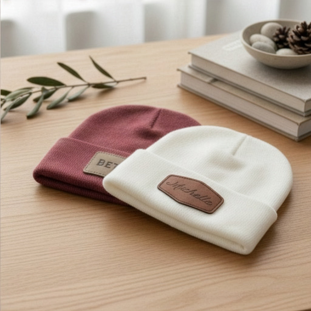Customizable Solid Cuffed Beanie