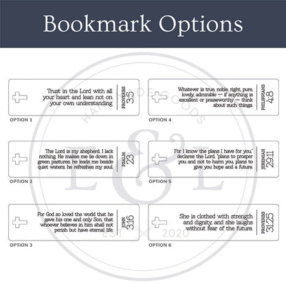 Inspirational Wooden Bookmarks with Bible Verses