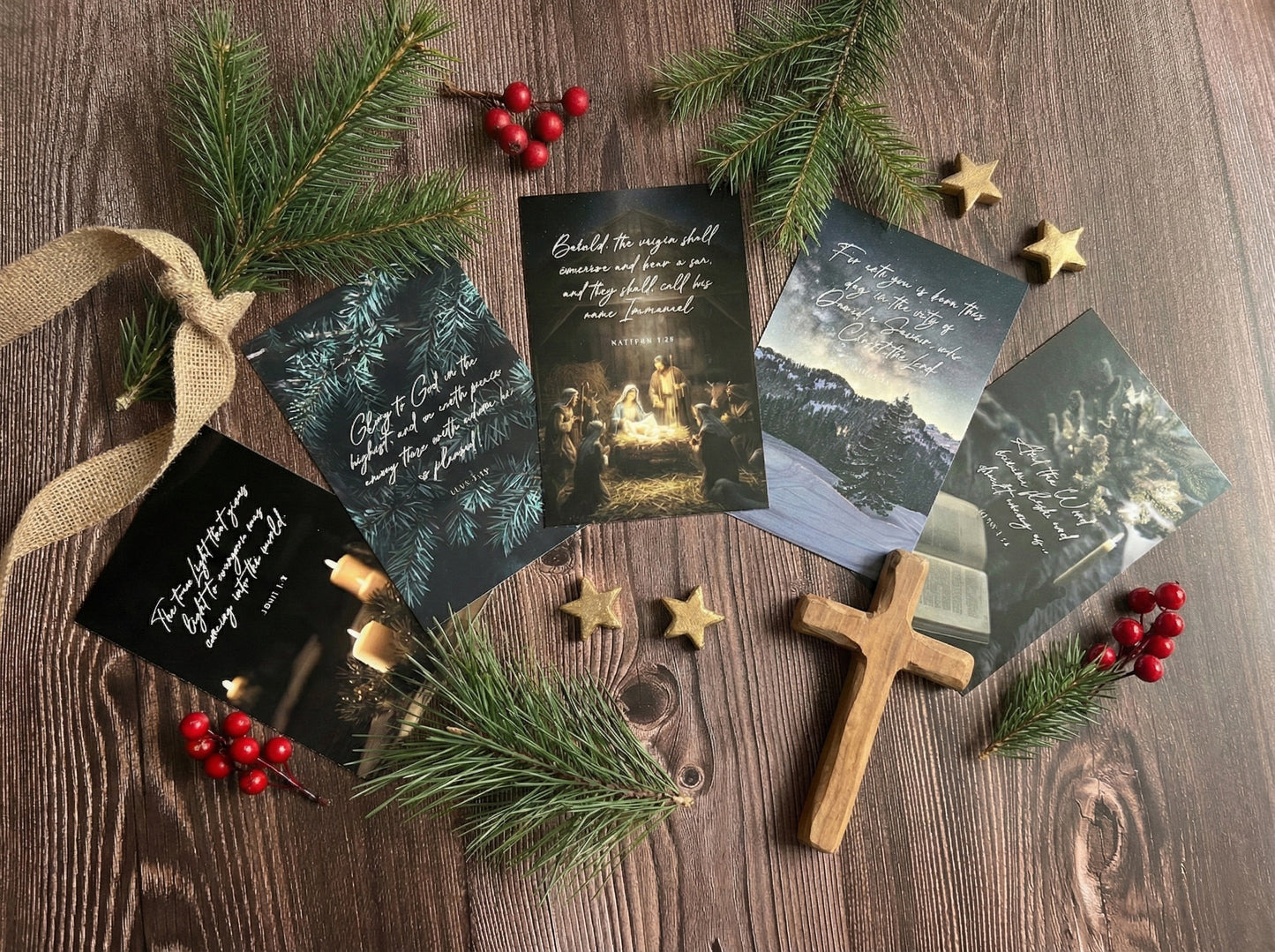 Faith-Based Encouragement Card Set (5-Pack)