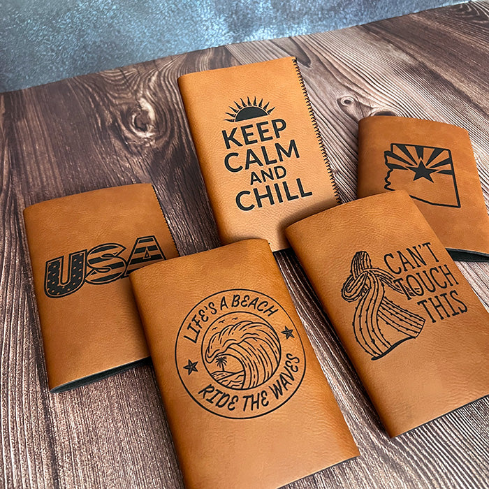 Custom Leatherette Slim Can Koozie – Personalized Drink Holder