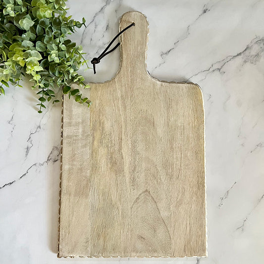 Rustic White Wash Cutting Board