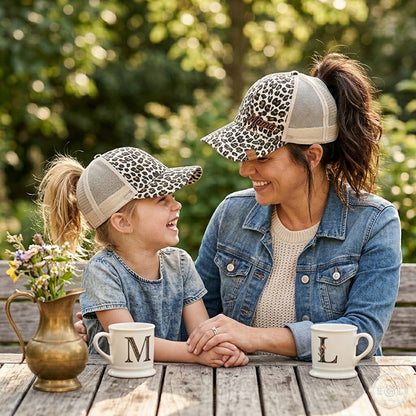Mama & Mini Matching Ponytail Hats Set