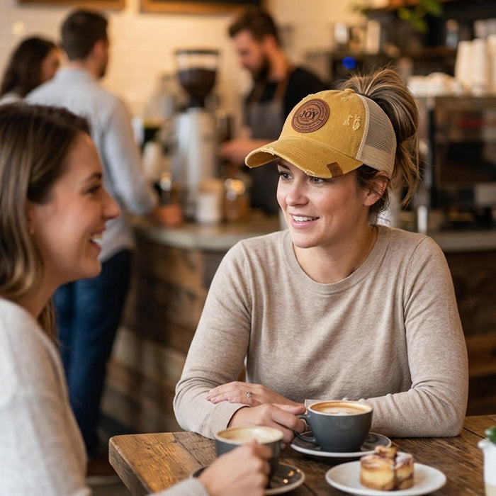 The Joy of the Lord Ponytail Hat