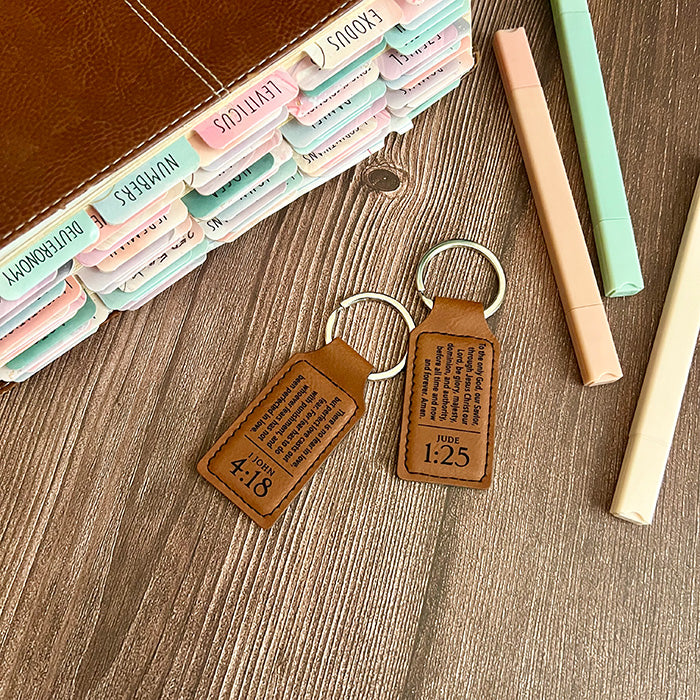 Personalized Scripture Keychain