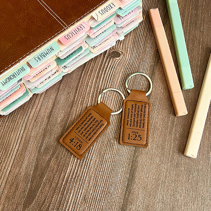 Personalized Scripture Keychain