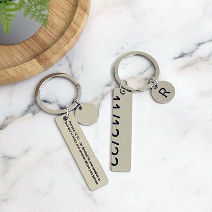 Personalized Anniversary Keychain Set