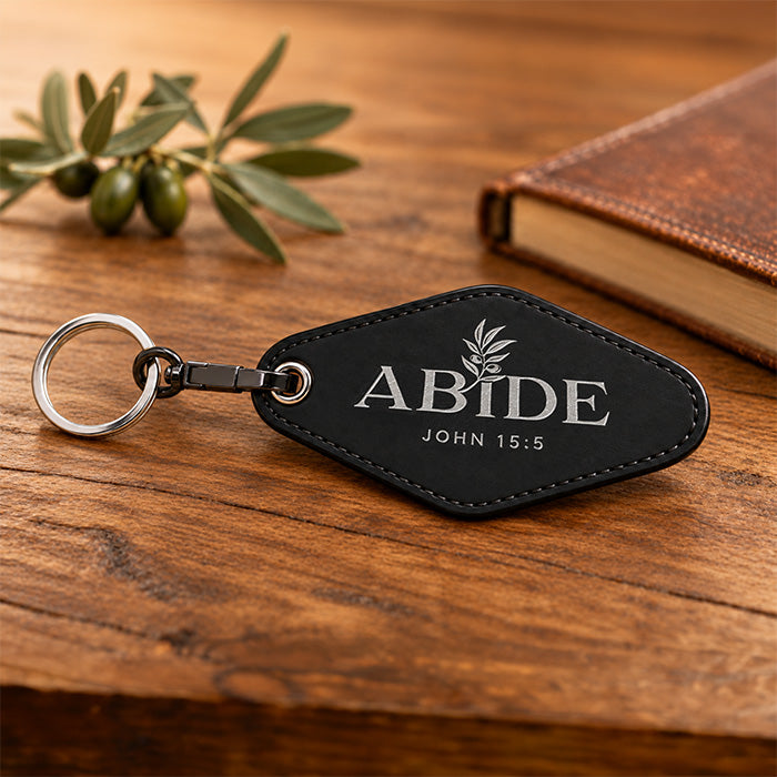 Abide Vintage Motel Keychain