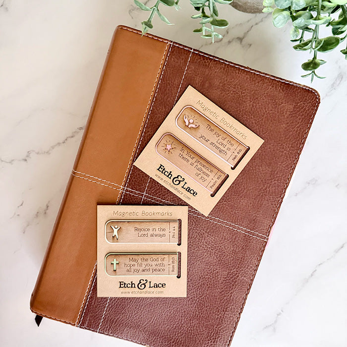 Joy Magnetic Scripture Bookmark Set