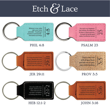 Personalized Scripture Keychain