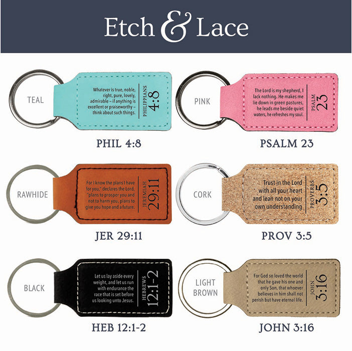 Personalized Scripture Keychain