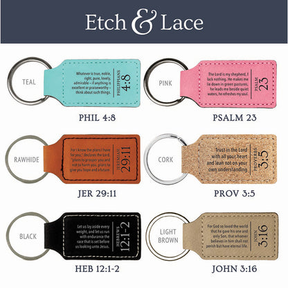 Personalized Scripture Keychain