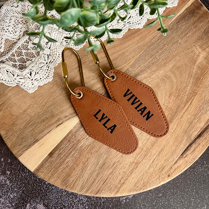Vintage Motel Keychain – "This Is Not My Home" | Personalized