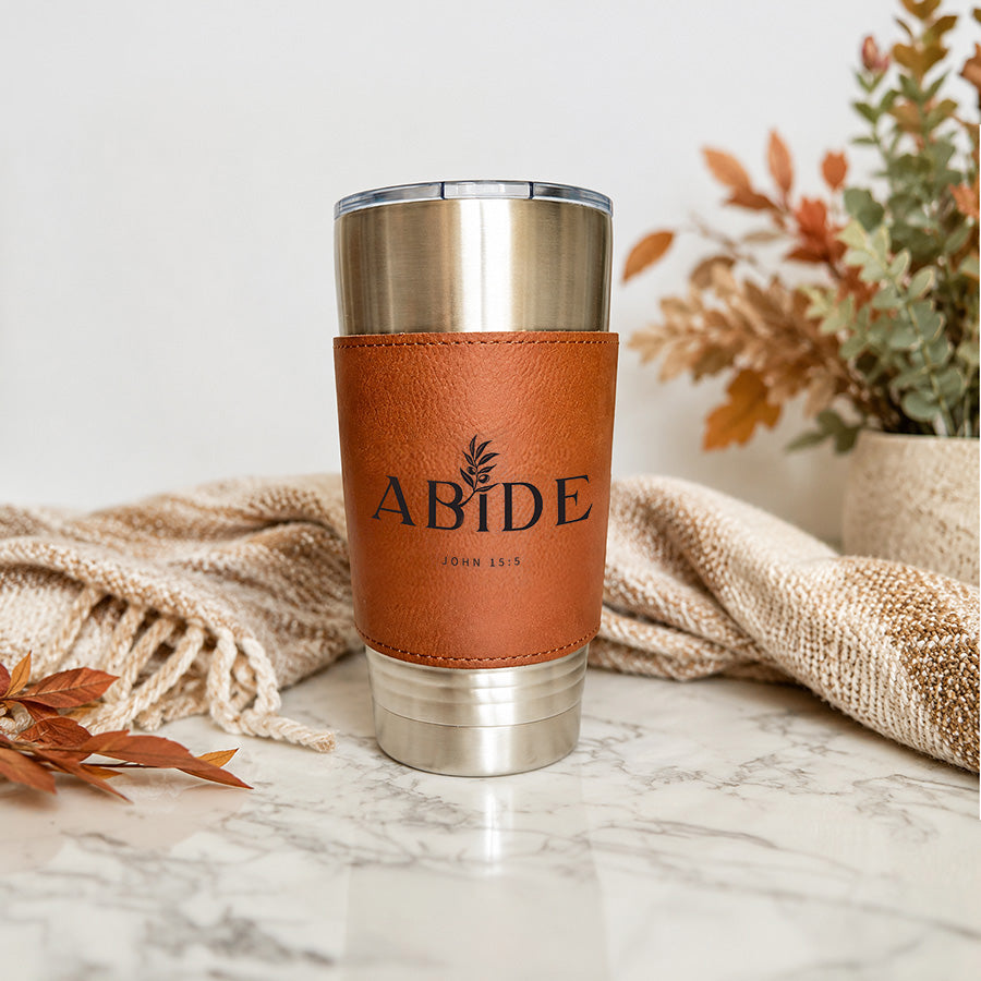 Abide Tumbler with Removable Engraved Sleeve