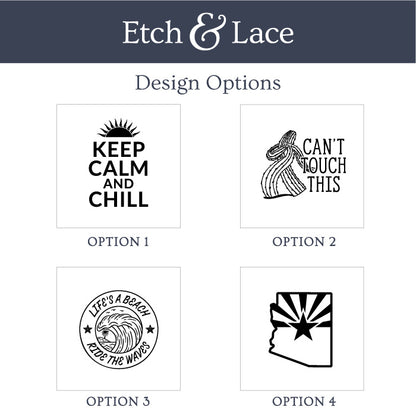 Custom Leatherette Can Koozie – Personalized Beverage Holder