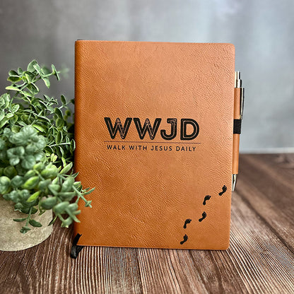 WWJD Leatherette Notebook Set