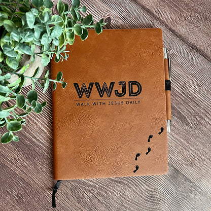 WWJD Leatherette Notebook Set