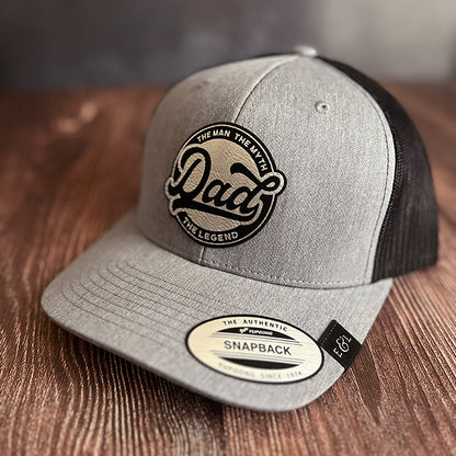 Dad: The Man, The Myth, The Legend Patch Trucker Hat