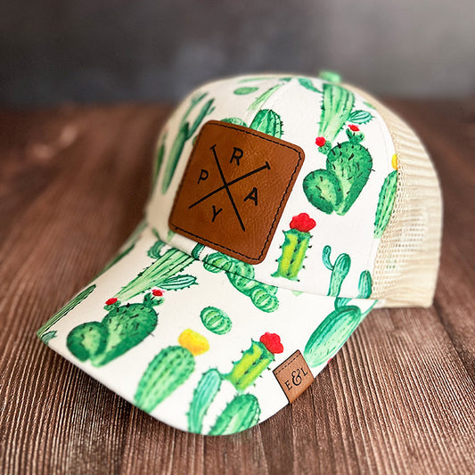 PRAY Cactus Ponytail Hat