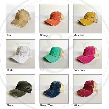 AZ Desert Scene Ponytail Hat