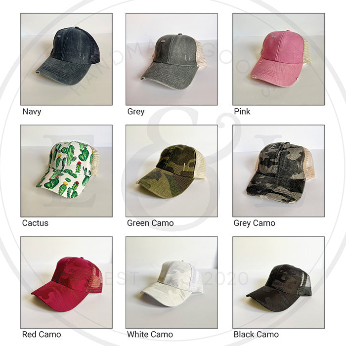 AZ Desert Scene Ponytail Hat